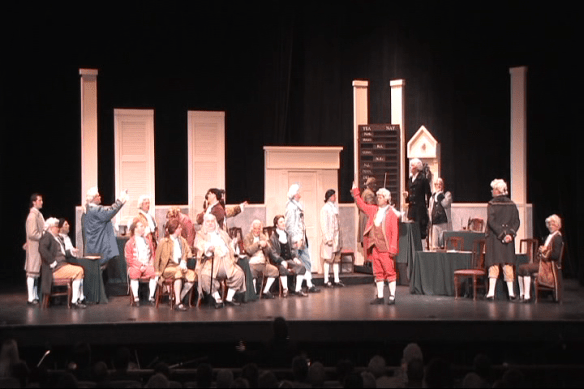 1787 tableau of Signing, from premiere production